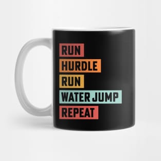 Steeplechase Track and Field Running Track Coach Mug